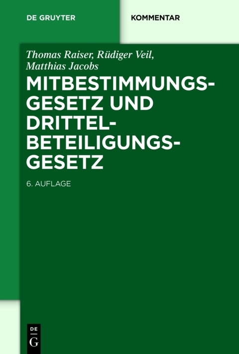 Cover image for book Mitbestimmungsgesetz und Drittelbeteiligungsgesetz