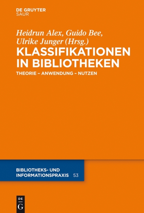 Cover image for book Klassifikationen in Bibliotheken