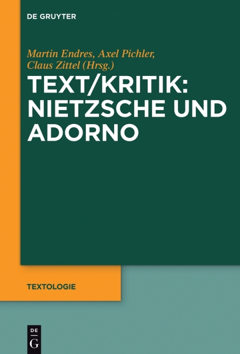 Cover image for book Text/Kritik: Nietzsche und Adorno