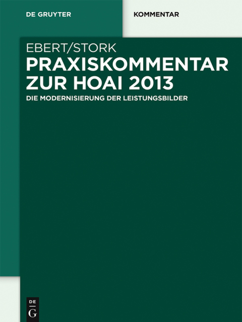 Cover image for book Praxiskommentar zur HOAI 2013
