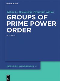Cover image: Groups of Prime Power Order. Volume 4 1st edition 9783110281453