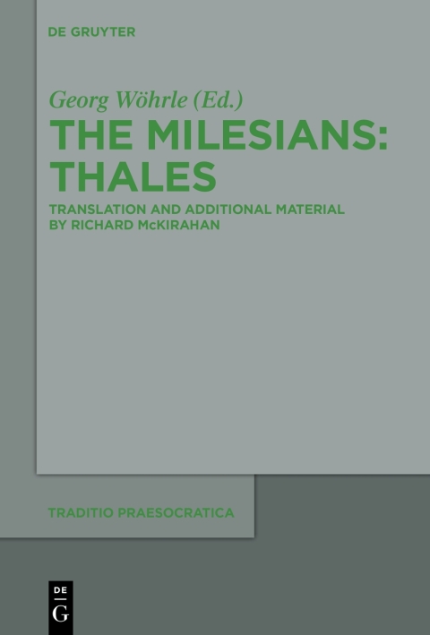 Cover image for book Thales