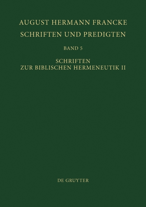 Cover image for book Schriften zur Biblischen Hermeneutik II