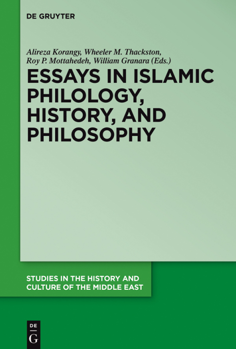 Cover image for book Essays in Islamic Philology, History, and Philosophy