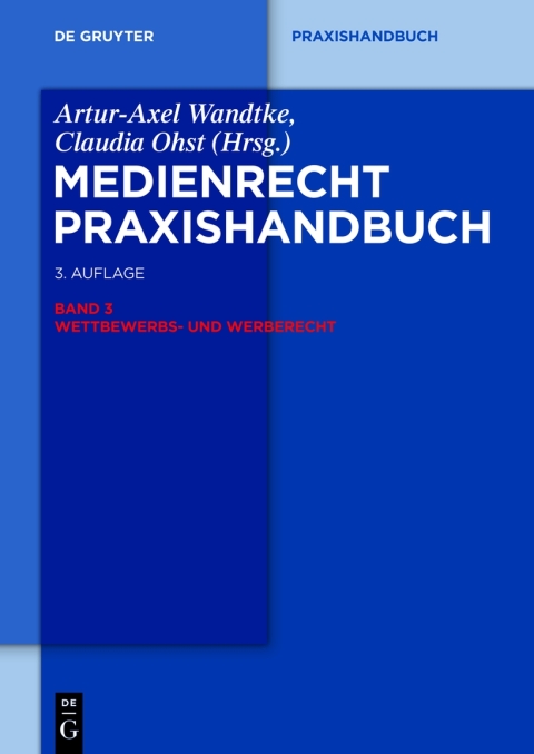 Cover image for book Wettbewerbs- und Werberecht