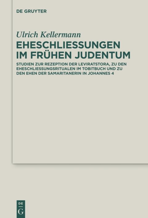 Cover image for book Eheschließungen im frühen Judentum