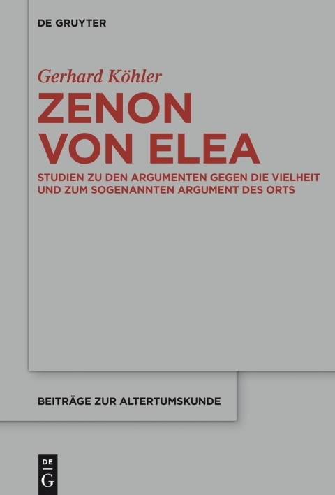 Cover image for book Zenon von Elea
