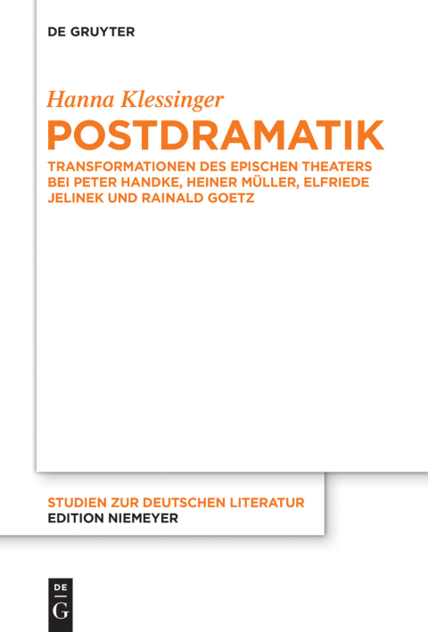 Cover image for book Postdramatik