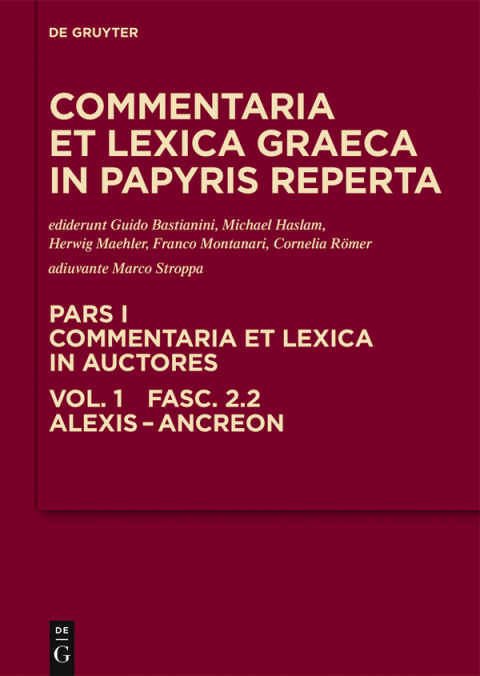 Cover image for book Alexis - Anacreon