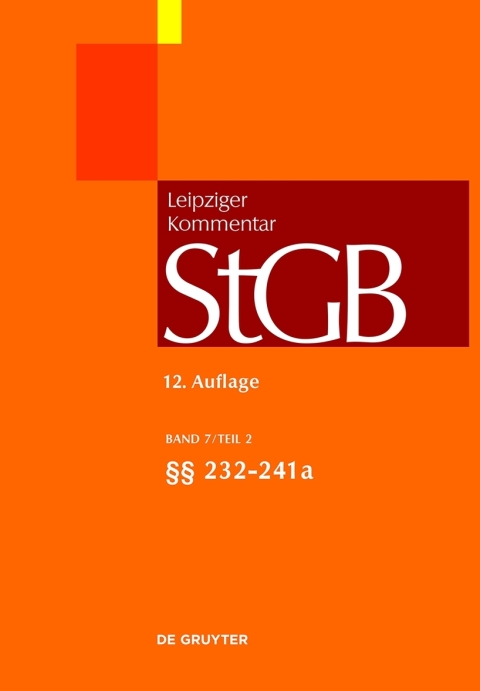 Cover image for book §§ 232-241a