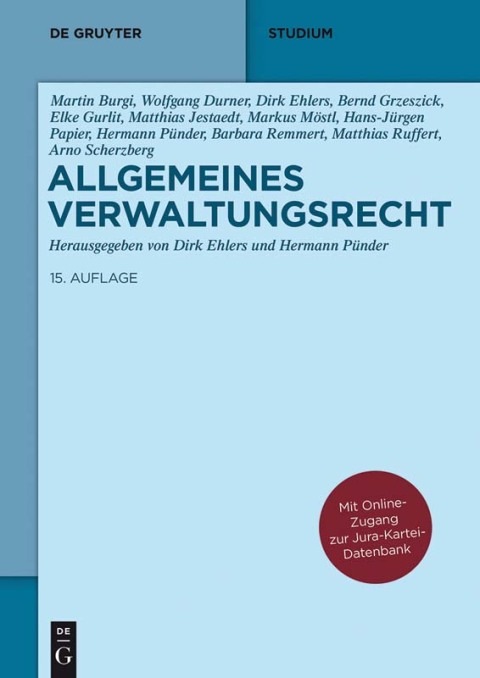 Cover image for book Allgemeines Verwaltungsrecht