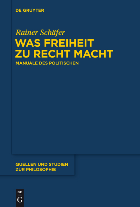 Cover image for book Was Freiheit zu Recht macht
