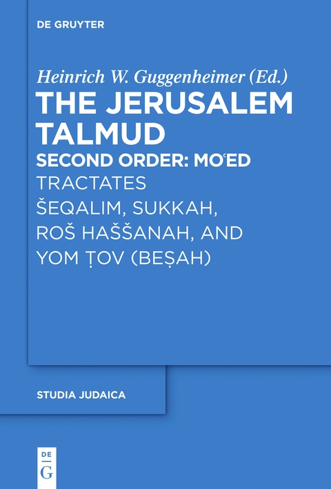 Cover image for book Tractates Šeqalim, Sukkah, Roš Haššanah, and Yom Tov (Besah)
