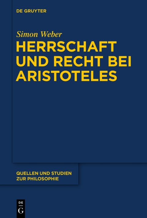 Cover image for book Herrschaft und Recht bei Aristoteles