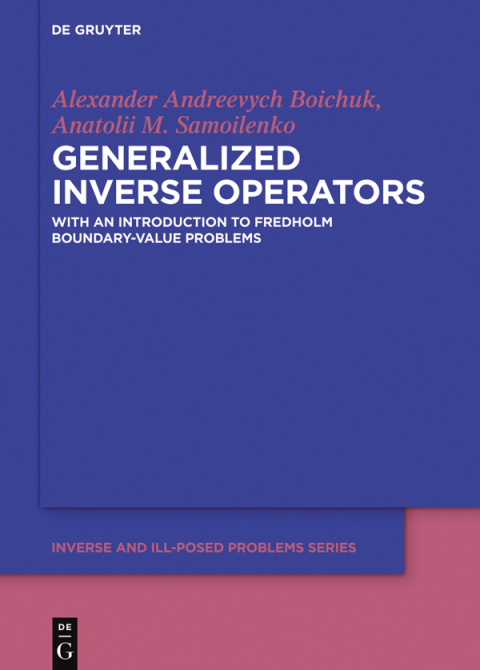 Cover image for book Generalized Inverse Operators