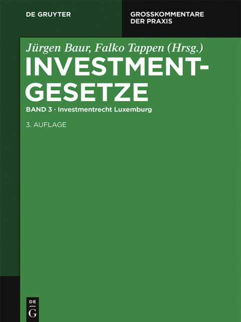 Cover image for book Investmentrecht Luxemburg