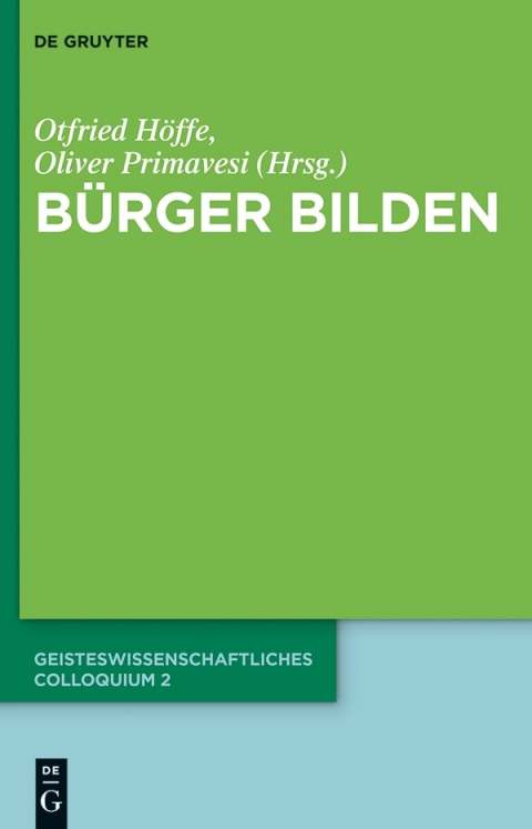 Cover image for book Bürger bilden