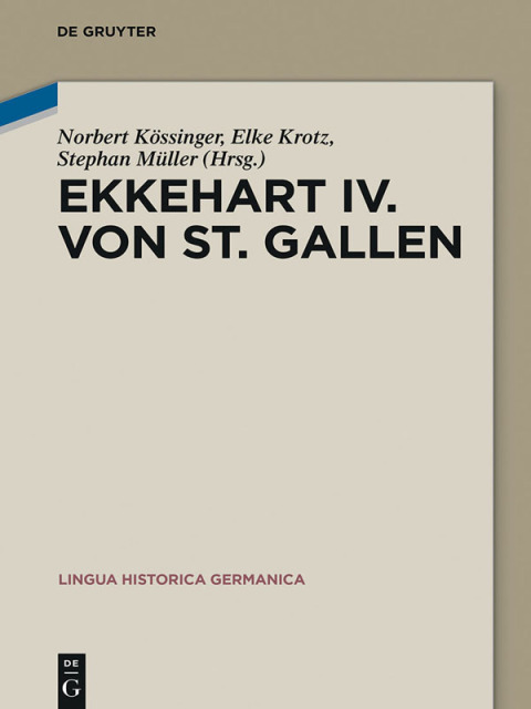 Cover image for book Ekkehart IV. von St. Gallen