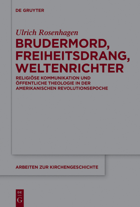 Cover image for book Brudermord, Freiheitsdrang, Weltenrichter