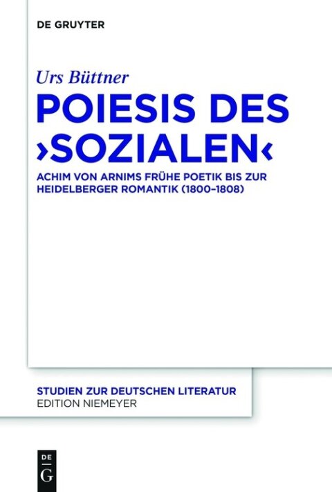 Cover image for book Poiesis des ‚Sozialen‘