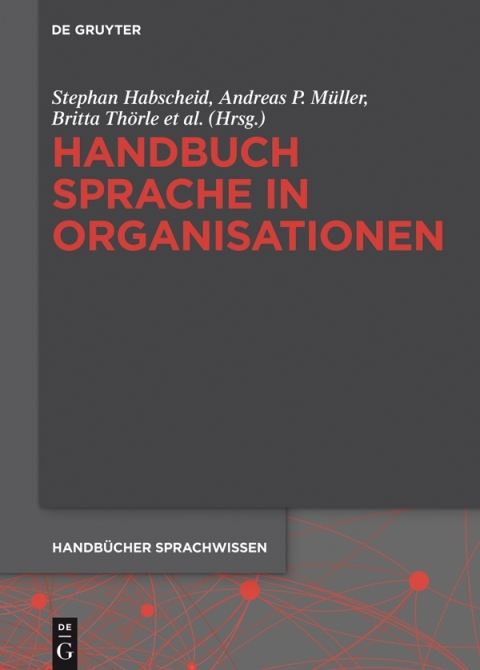 Cover image for book Handbuch Sprache in Organisationen
