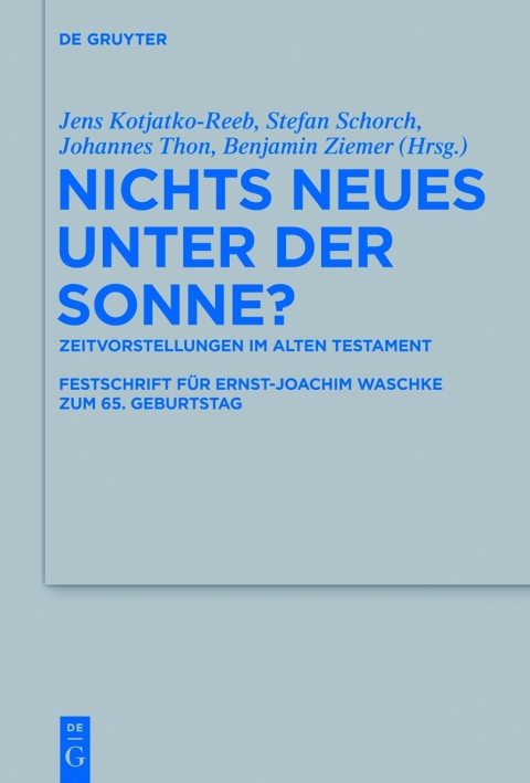 Cover image for book Nichts Neues unter der Sonne?