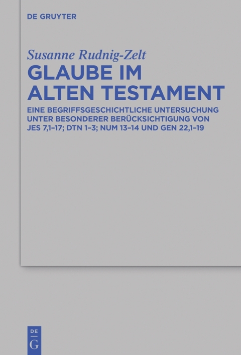 Cover image for book Glaube im Alten Testament