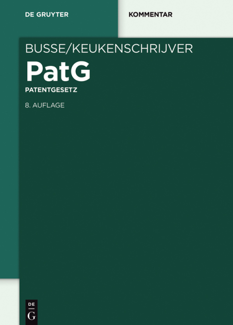 Cover image for book Patentgesetz