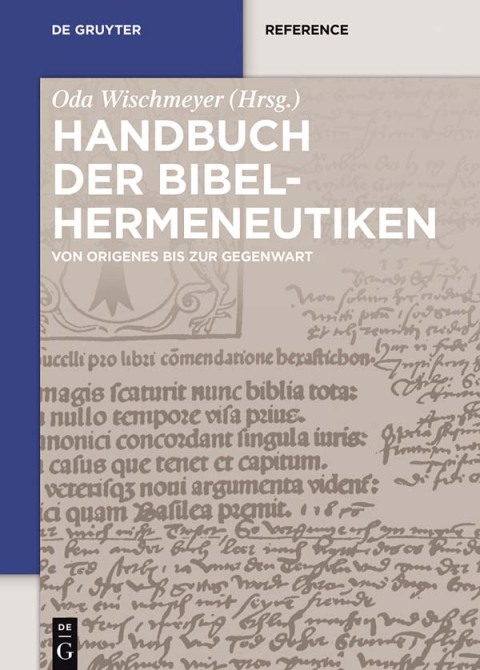 Cover image for book Handbuch der Bibelhermeneutiken