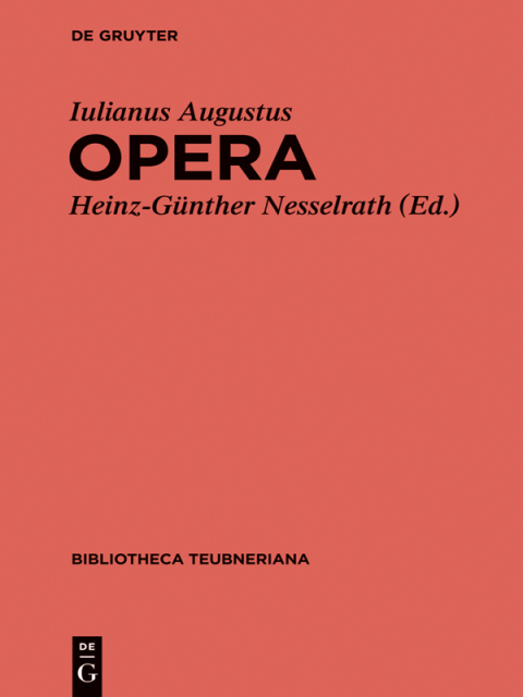 Cover image for book Iuliani Augusti Opera