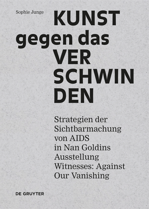 Cover image for book Kunst gegen das Verschwinden