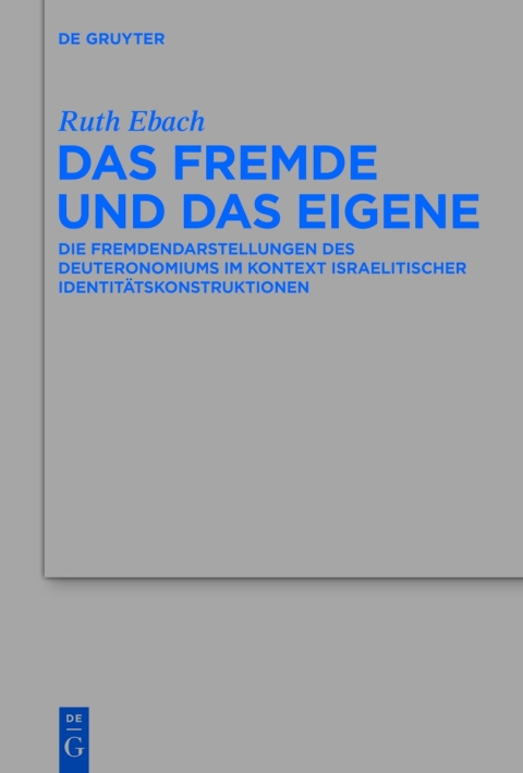 Cover image for book Das Fremde und das Eigene