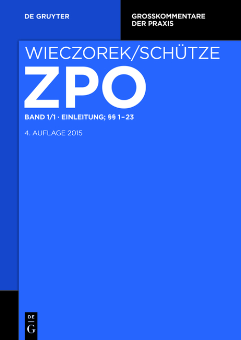 Cover image for book Einleitung; §§ 1-23