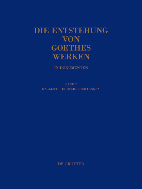 Cover image for book Hackert - Indische Dichtungen