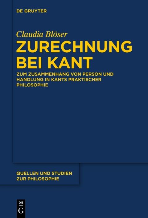 Cover image for book Zurechnung bei Kant