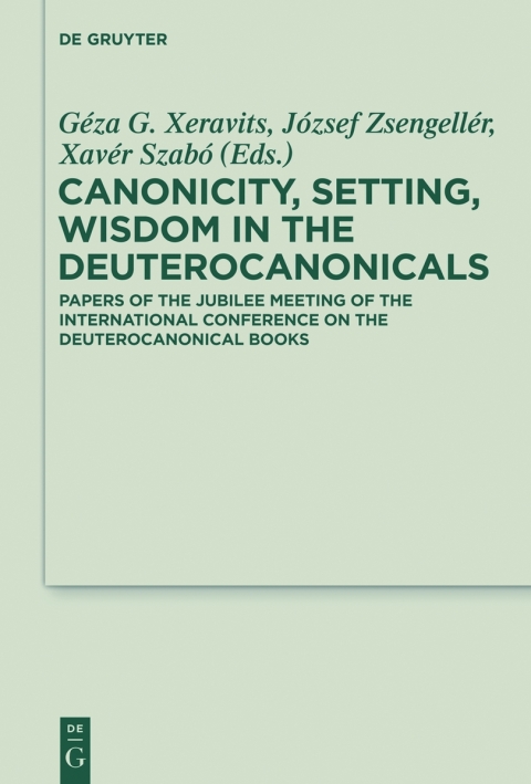 Cover image for book Canonicity, Setting, Wisdom in the Deuterocanonicals