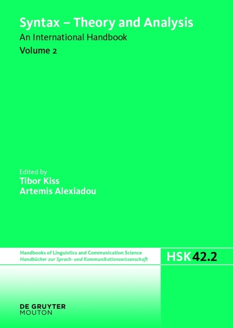 Cover image for book Syntax - Theory and Analysis. Volume 2