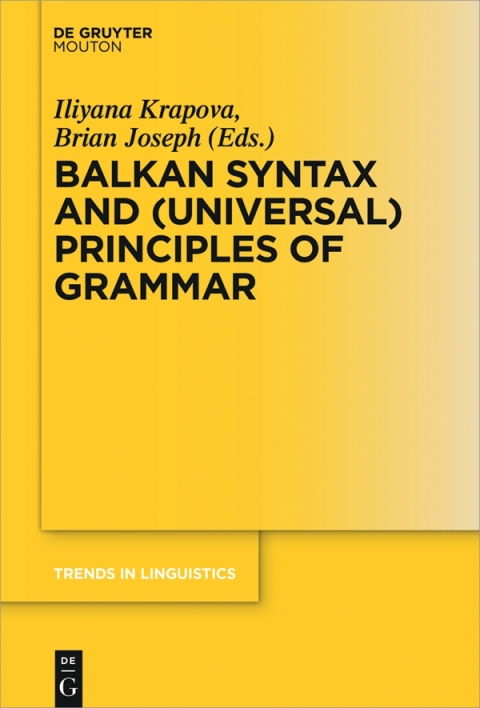 Cover image for book Balkan Syntax and (Universal) Principles of Grammar