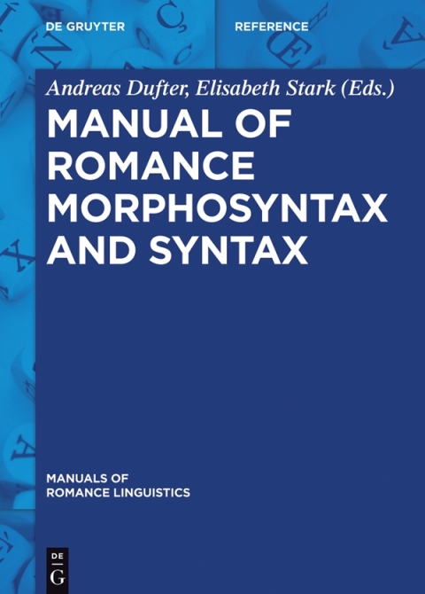 Cover image for book Manual of Romance Morphosyntax and Syntax