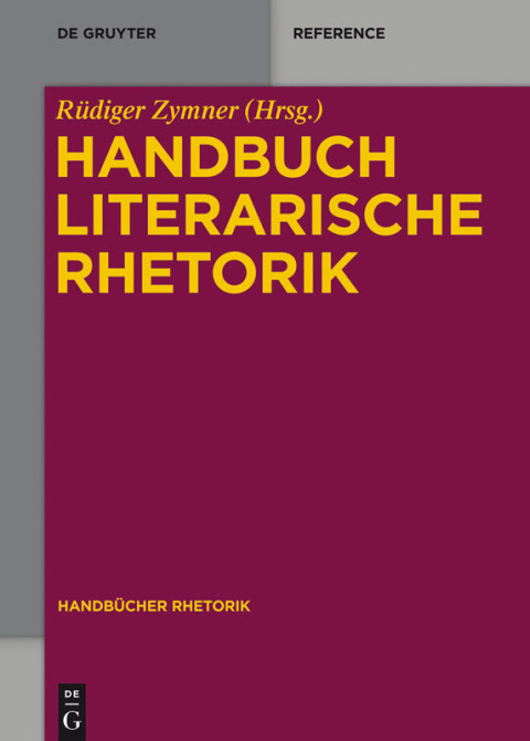 Cover image for book Handbuch Literarische Rhetorik