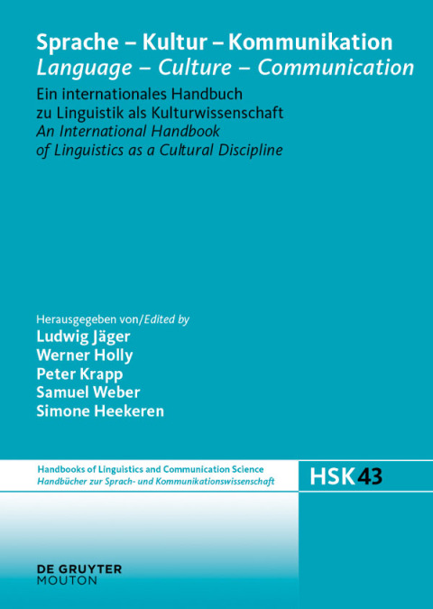 Cover image for book Sprache - Kultur - Kommunikation / Language - Culture - Communication