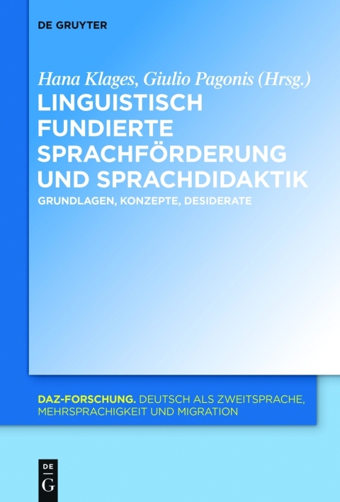 Cover image for book Linguistisch fundierte Sprachförderung und Sprachdidaktik