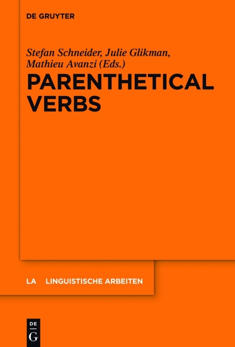 Cover image for book Parenthetical Verbs