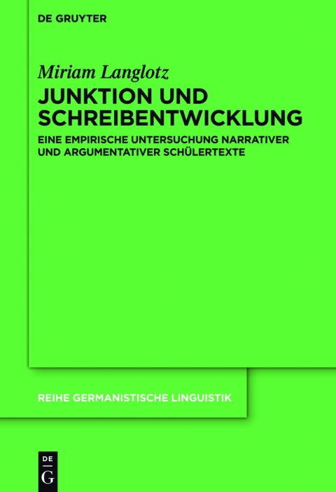 Cover image for book Junktion und Schreibentwicklung