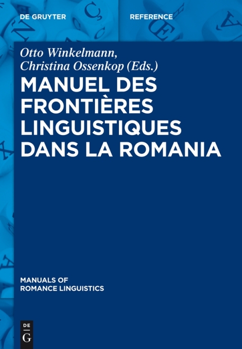 Cover image for book Manuel des frontières linguistiques dans la Romania