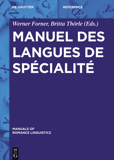 Cover image for book Manuel des langues de spécialité