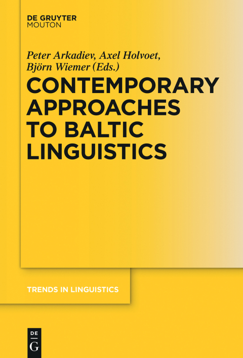 Cover image for book Contemporary Approaches to Baltic Linguistics