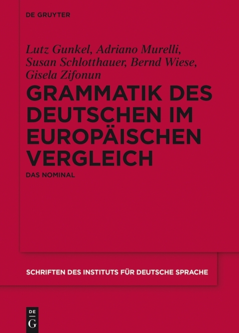 Cover image for book Grammatik des Deutschen im europäischen Vergleich