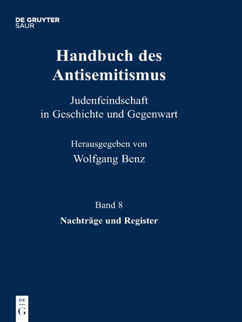 Cover image for book Nachträge und Register
