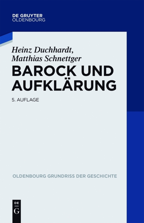 Cover image for book Barock und Aufklärung